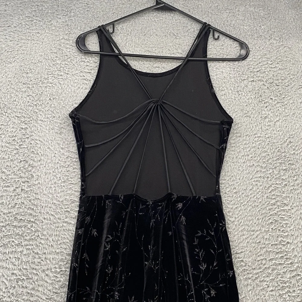 Vintage‎ Roberta Dress Womens Small Velvet Whimsigoth Gown Maxi Open Back Prom